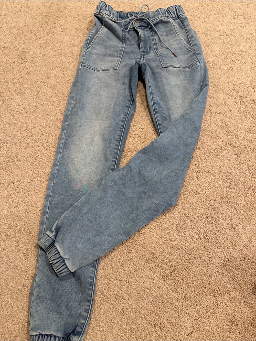 American eagle outfitters Women's Light Blue Denim Jogger Jeans sz 00